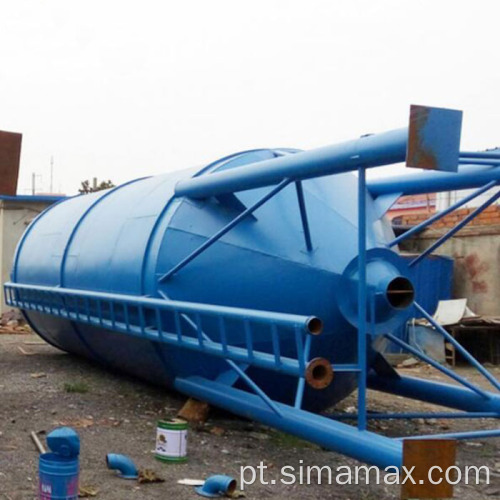 Pequena planta de lotes de concreto vendida com silo de cimento